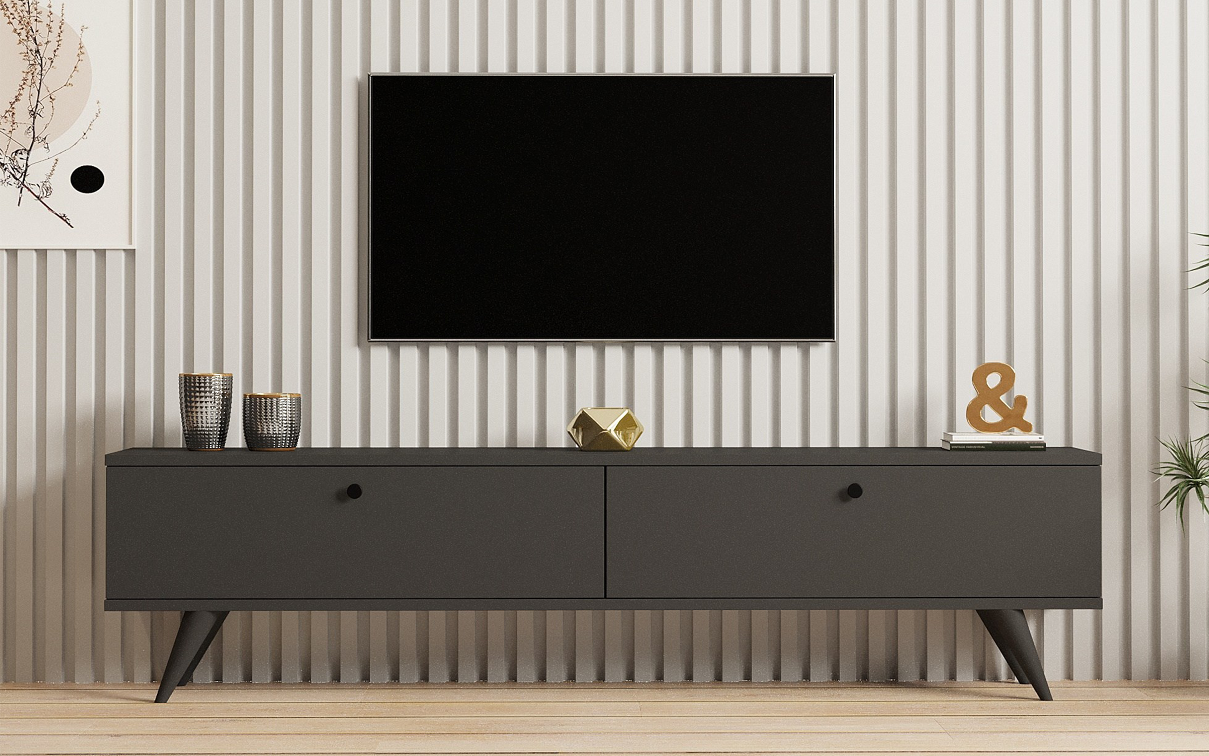 Modul TV Paris, antracit  2